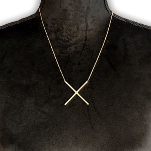 Gold Initial Pendant Necklace Letters A-Z